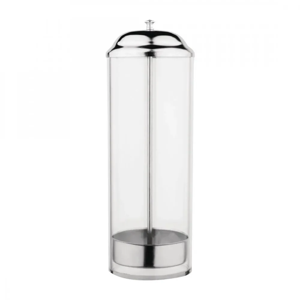Straw Dispenser Chrome Top