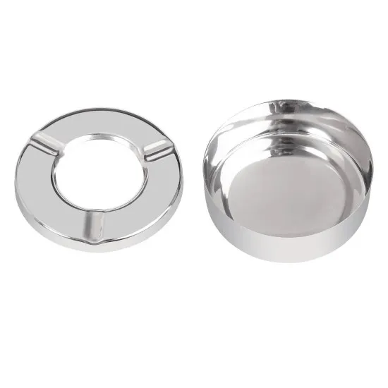 One Black and One Silver Windproof Ashtray 