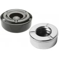 Windproof Ashtray Black 14cm