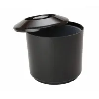 Black Plastic Ice Bucket With Lid 10ltr