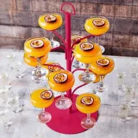 Cocktail Tree Pink Haze Holds 9 Glasses