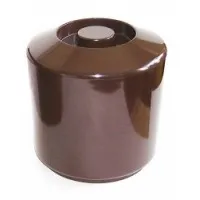 Brown Round Ice Bucket With Lid 4l