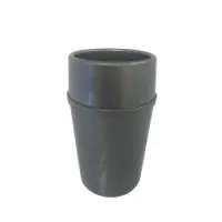 Double Wall Wine Cooler Plastic Silver