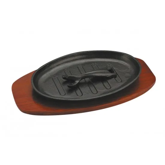 Black Sizzle Platter Small Oval 