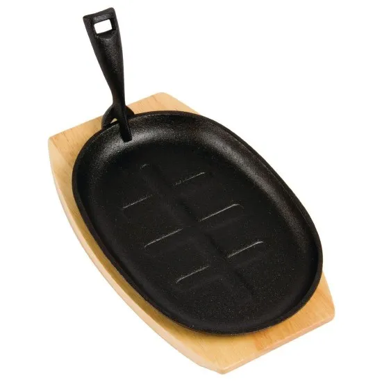 Black Sizzle Platter Small Oval 