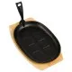 Black Sizzle Platter Small Oval 