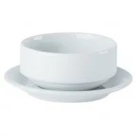 Porc Stacking Unhandled Soup Bowl 10oz (for Saucer 132116) X 6