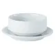 White Porcelite  Stacking Soup Bowl 10oz No Handle (for Saucer 132116)