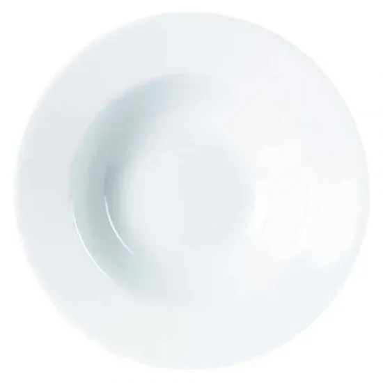 White Porcelite Standard Winged Pasta Plate 30cm