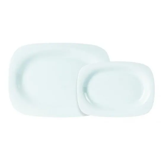 Porc  Rect Rimmed Plate 12.5x9''