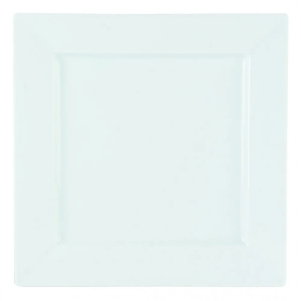 Porc Rimmed Square Plate 27 X 27cmx 6