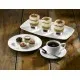 Porc Rimmed Square Plate 27cm/10.5 X 6