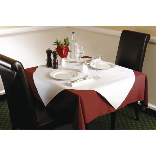 Tork White Table Cover 90cm X 90cm X 25