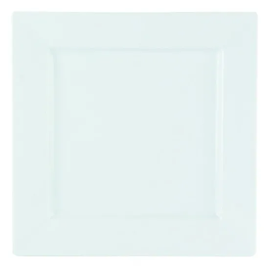 Porc Rimmed Square Plate 8.25'' X 6