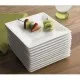 Porc Rimmed Square Plate 8.25'' X 6