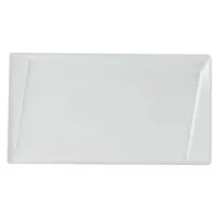 Porc Twist Rect Platter 32 X 17.5cm X 6