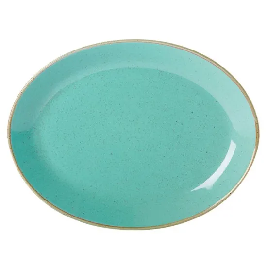 Seasons Sea Spray Oval Plate 31cm X 6