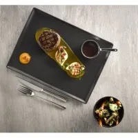 Seasons Graphite Rect Platter 35 X 25cm X 6
