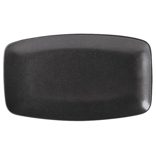 Black Seasons Graphite Rectangle Plate 31x18cm