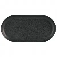 Seasons Graphite Narrow Oval Plate 30 X 15cm X 6