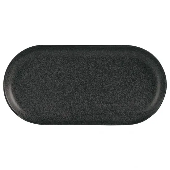Seasons Graphite Narrow Oval Plate