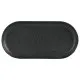 Seasons Graphite Narrow Oval Plate