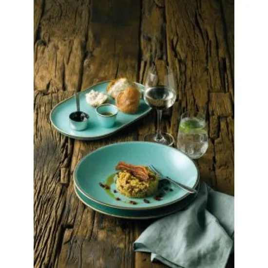 Seasons Seaspray Narrow Oval Plate 30cm X 6