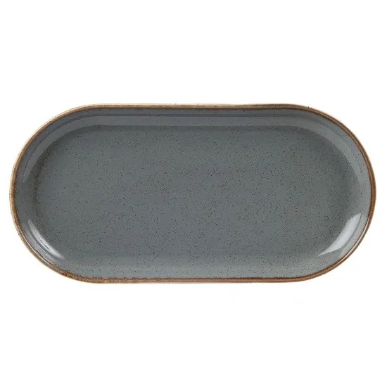 Seasons Storm Narrow Oval Plate