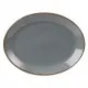 Grey Seasons Storm Oval Plate 30 X 23cm