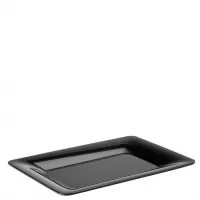 Palette Black Rect Platter 14x10''