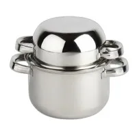 Mussel Pot S/s With Lid 18cm/7'' X 1