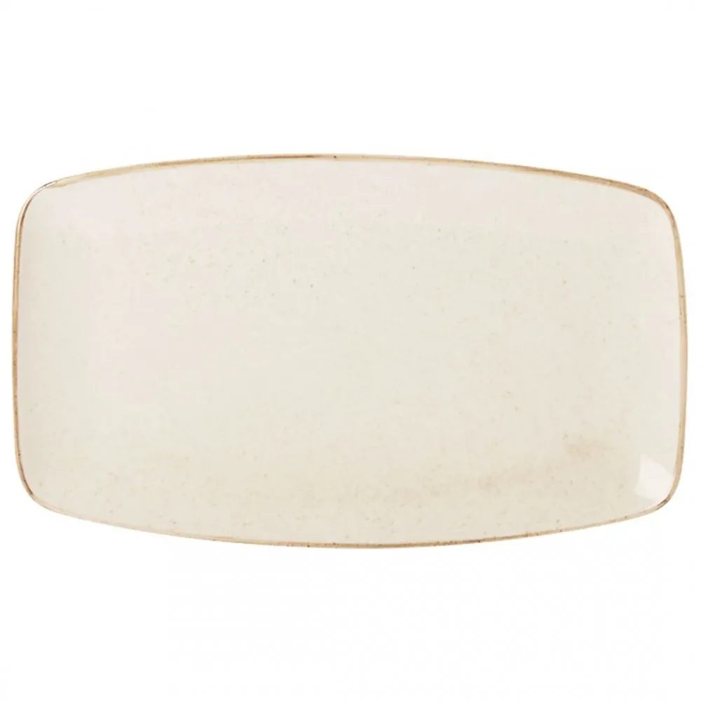 Seasons Oatmeal Rect Plate 31 X 18cm X 6