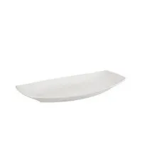 Porc Convex Oval Plate 38 X 22cm X 6