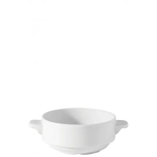 White Porcelain Lugged Soup Bowl 10oz (for Saucer 132116)