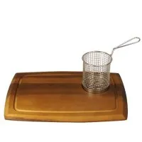 Acacia Wooden Serving Board W/circular Recess