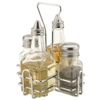 Condiment Set 4 Piece Glass