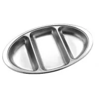 Veg Dish (3 Divide) S/s 35cm
