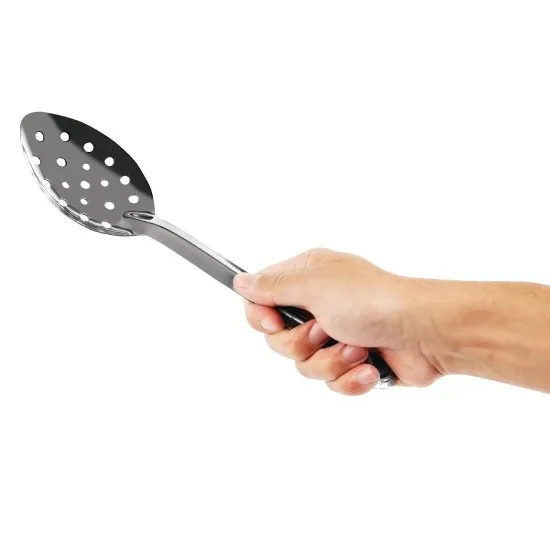 Stainless Steel Straining Spoon 12'' S/s