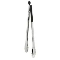 16'' Tongs S/s With Black Handle