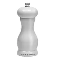 C/m Oxford 155mm White Gloss Salt Mill