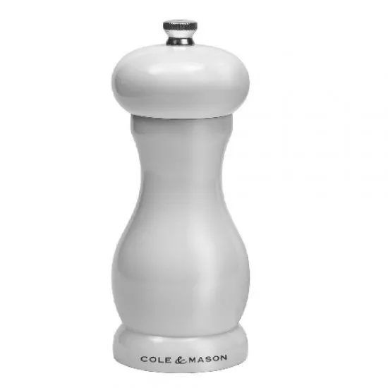 C/m Oxford 155mm White Gloss Salt Mill