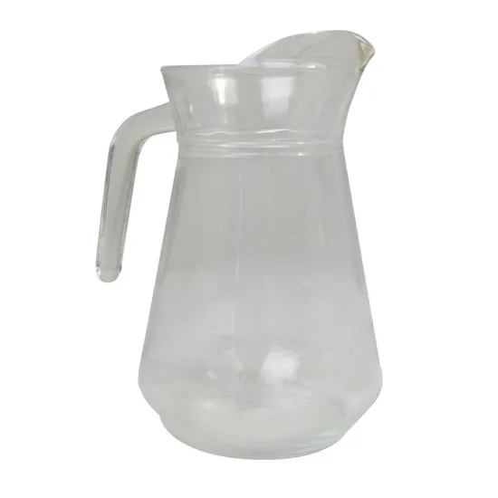 Glass Plain Lipped Glass Jug 1.5l
