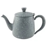 Cafe Ole 48oz Grey Granite 18/10 S/s Teapot