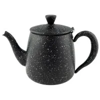 Cafe Ole 48oz Black Granite 18/10 S/s Teapot