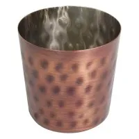 Large Presentation Cup 8.5cm Hammered Antique Copper