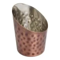 Tapered Presentation Cup- Hammered Antique Copper