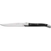Laguiole Black Handled Steak Knife X 12