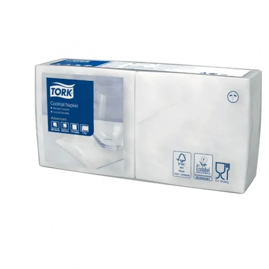 Tork White Cocktail Napkin 23cm X 2400