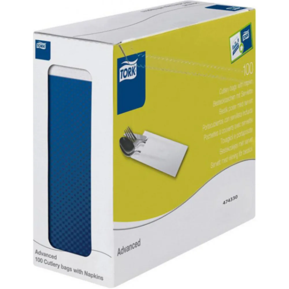 Tork Mid.blue Cutlery Bag X 500