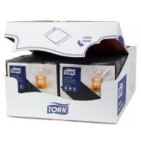 Tork Linstyle Black 8 Fold Napkin X 700